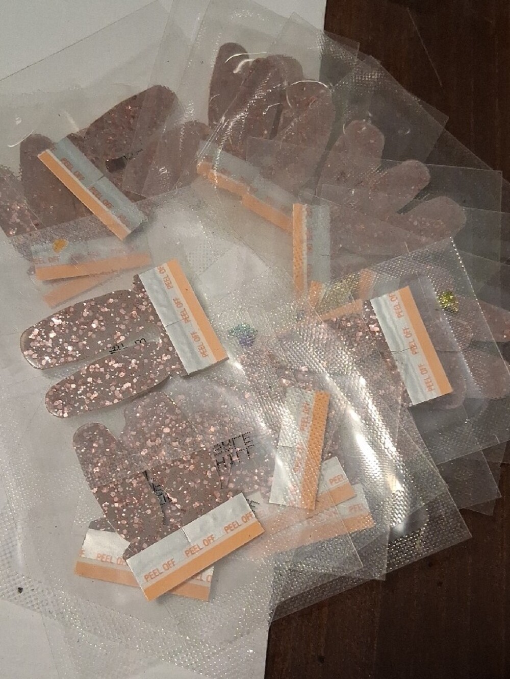 Color Street Rose Gold Glitter Nail Strips